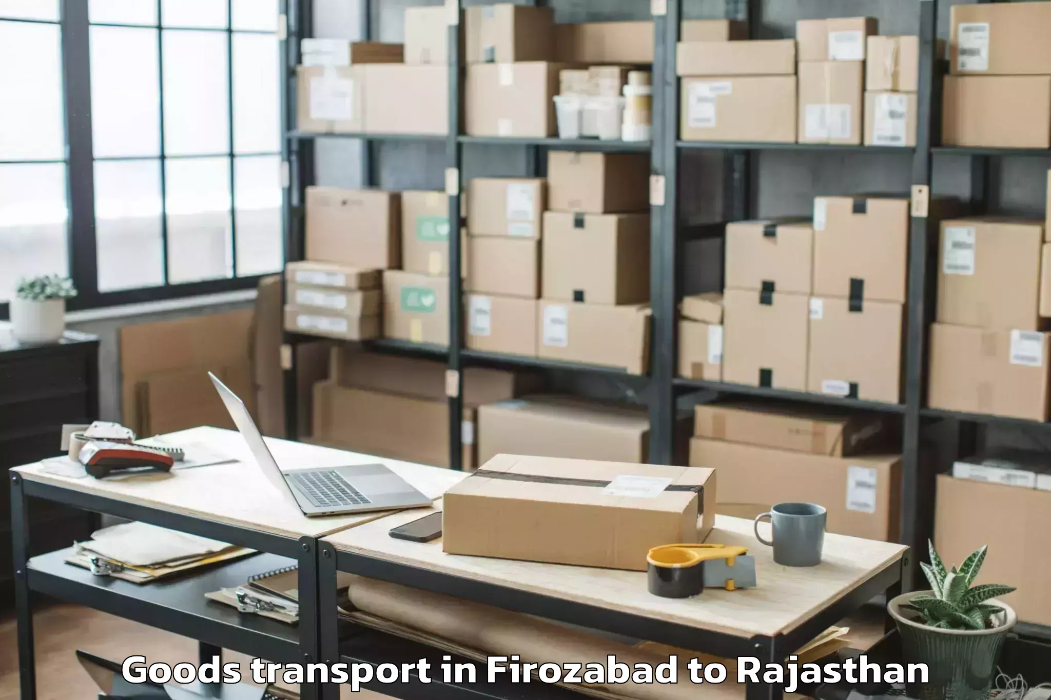 Quality Firozabad to Shri Jagdishprasad Jhabrmal Ti Goods Transport